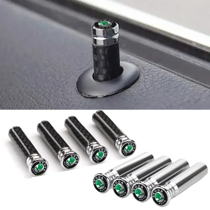 Car Modified Door Bolt Lock Pin for Skoda Fabia Octavia A5 A7 Yeti Rapid Kodiaq Superb Kodiak Spaceback Karoq Kamiq Accessories