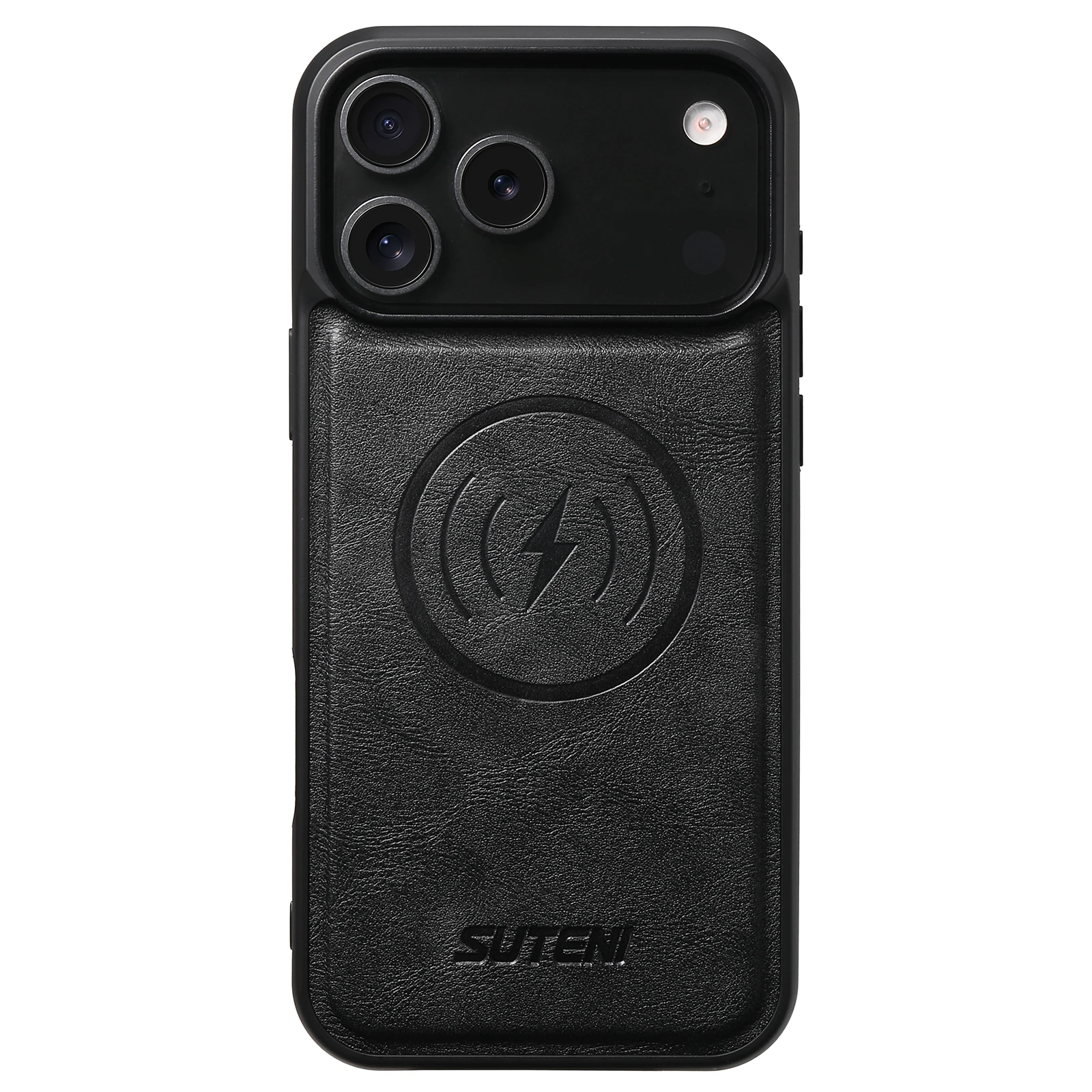 SUTENI Mattierte Kunstleder-Handyhülle mit Magnet und kabelloser Ladefunktion für iPhone 18 Pro Max 17 Air 16 Plus 15 14 13 12 – Detail 14