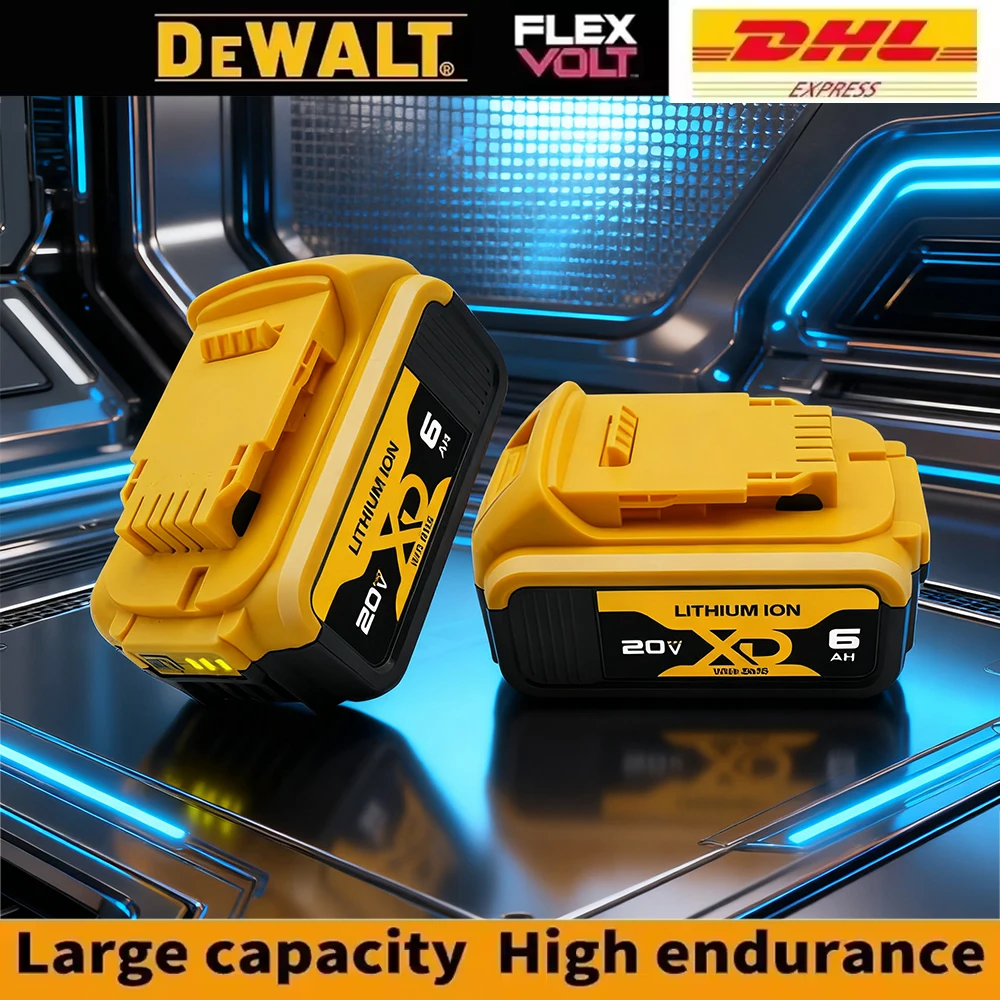 

20V 6000mAh MAX 18650 Battery Power Tool Replacement for DeWalt DCG406 DCD887 DCF880 DCF860 DCF922 20V 6A Battery With Charger