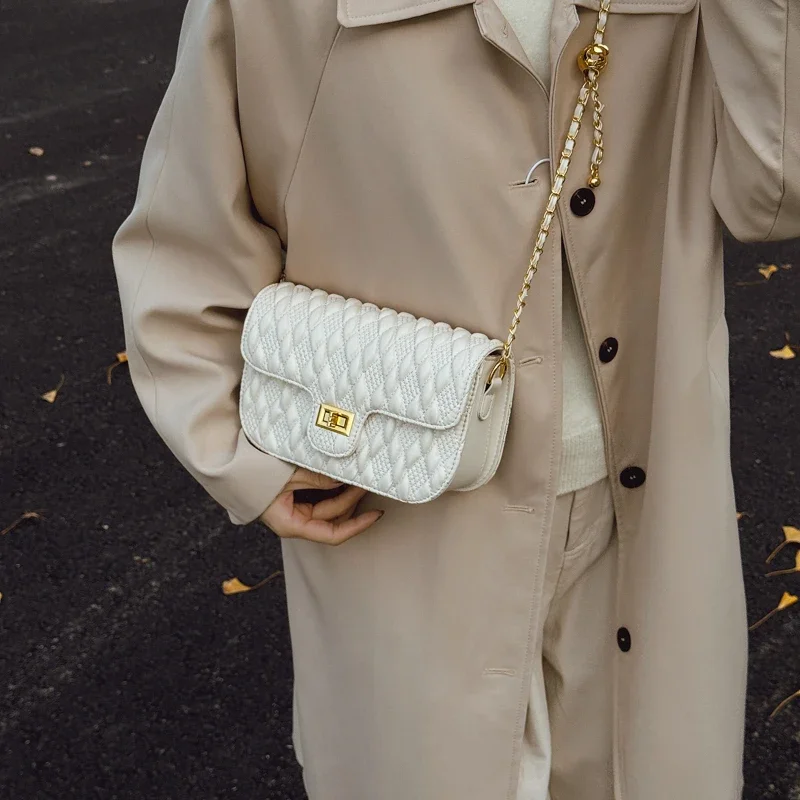 

Classic Elegant Leather Crossbody Bag For Women Luxury Brand Famous Designer Handbag Popular Shoulder Bag Ladies Tote Modern