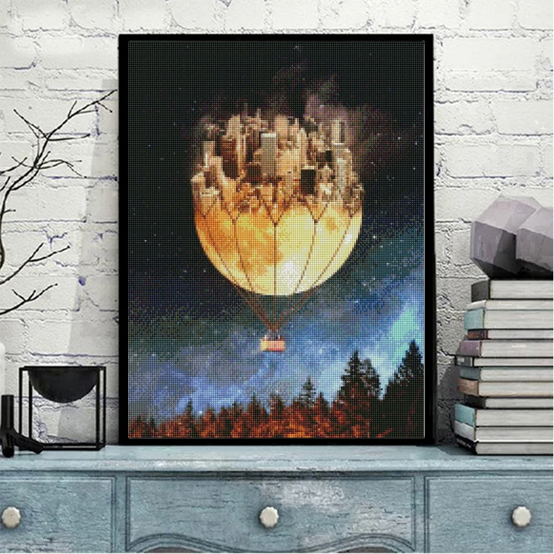 AB Diamond Painting Landscape 5D DIY Fantasy Planet Embroidery Cross Stitch Mosaic Wall Stickers Home Decor