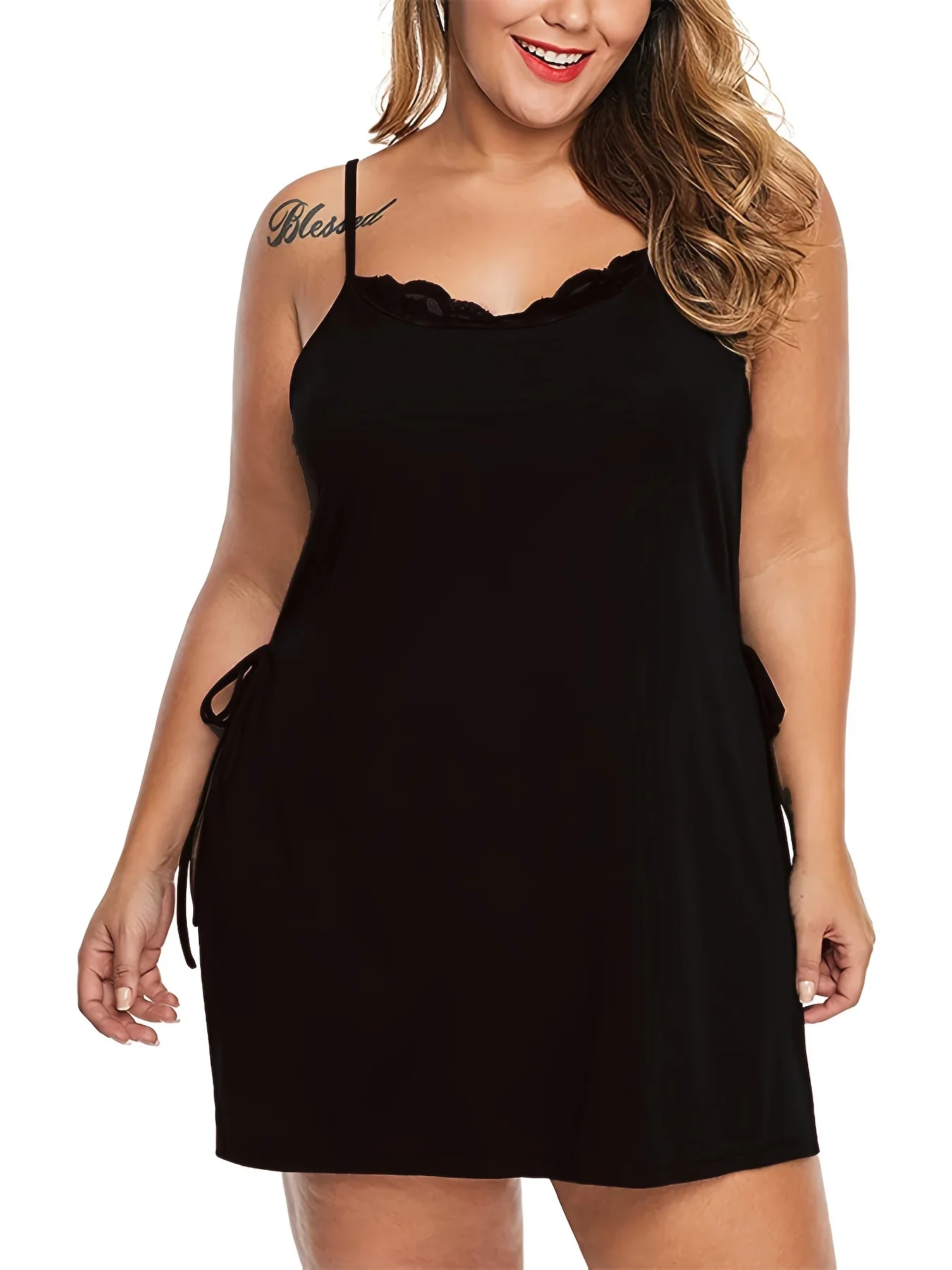 

Летняя сексуальная кружевная ночная рубашка большого размера, женская пижама, искушение, домашняя одежда