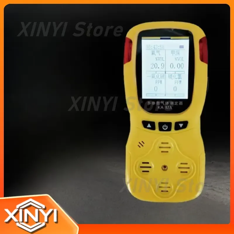 JD4 Multi-parameter Gas Tester 4 in 1 for Methane Carbon Monoxide Oxygen Hydrogen Sulfide Detection for Coal Mine Safety Gas