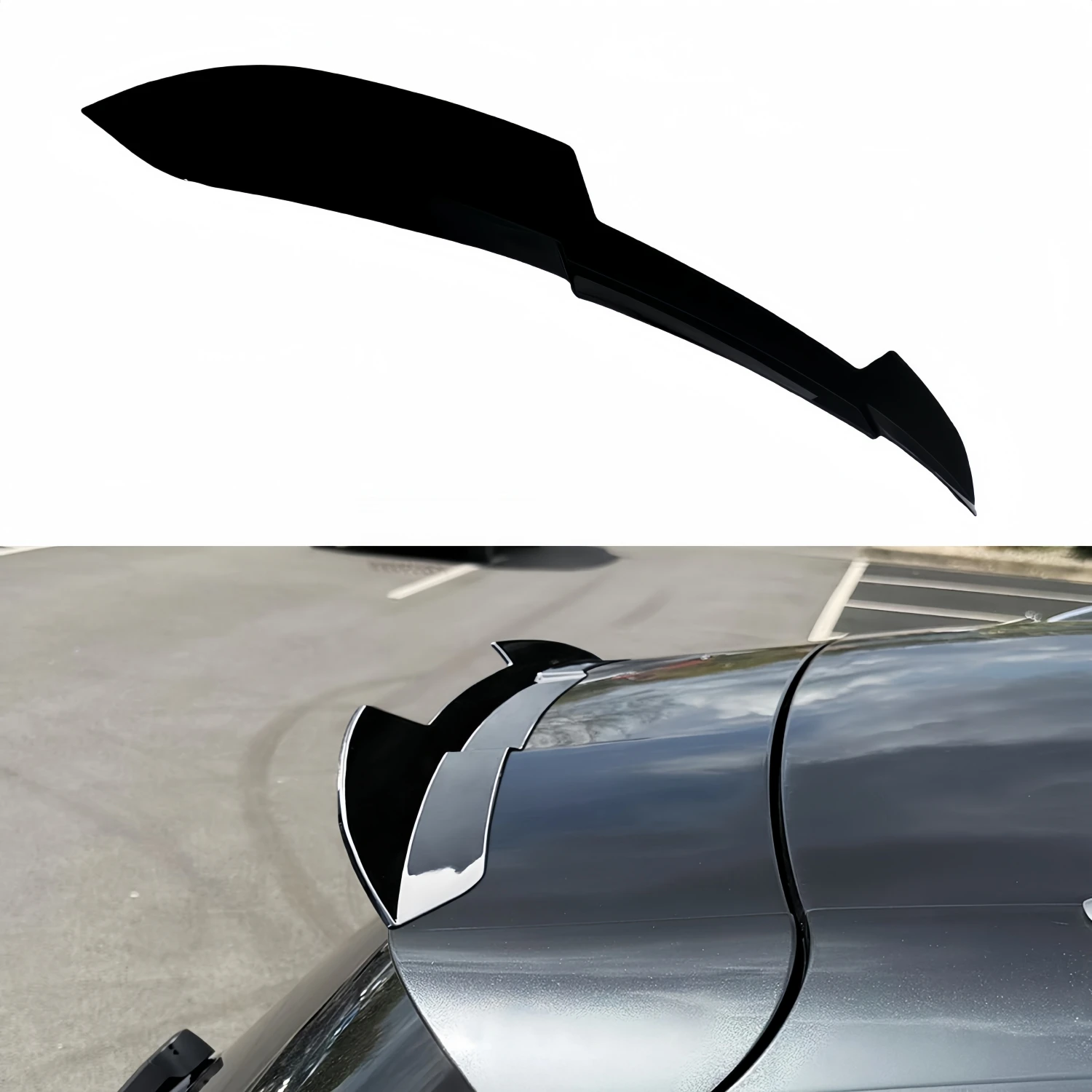 

Глянцевый черный автомобильный задний спойлер на крышу Maxton, крылья для Audi SQ5 MK1 Q5 8R S-Line 2010-2016, тюнинг, задние спойлеры, обвесы