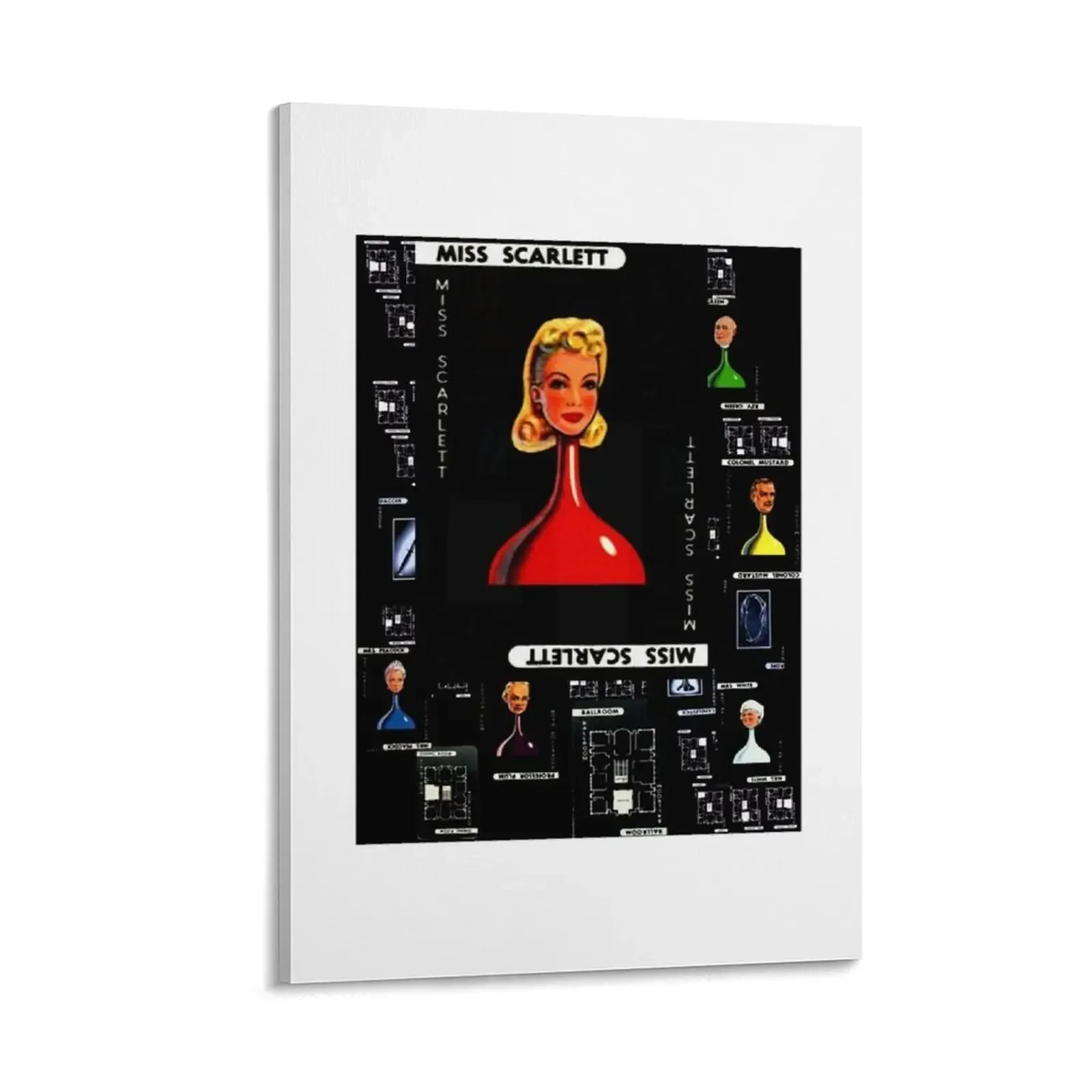 

Cluedo Scarlett Canvas Painting room decorations bedroom decor wall decoration