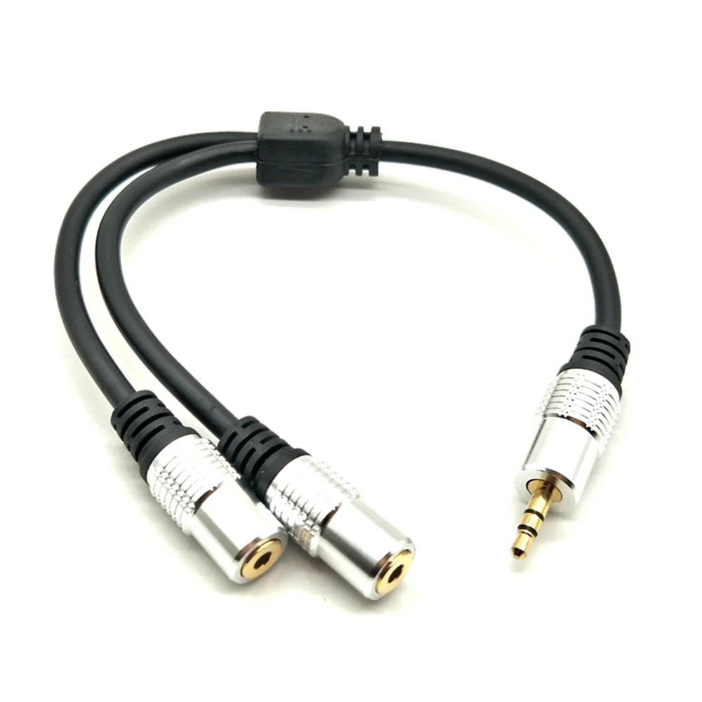 

Switchable dual interface gold-plated aluminum shell 3.5mm mobile phone earphone microphone 1-2 extension cable