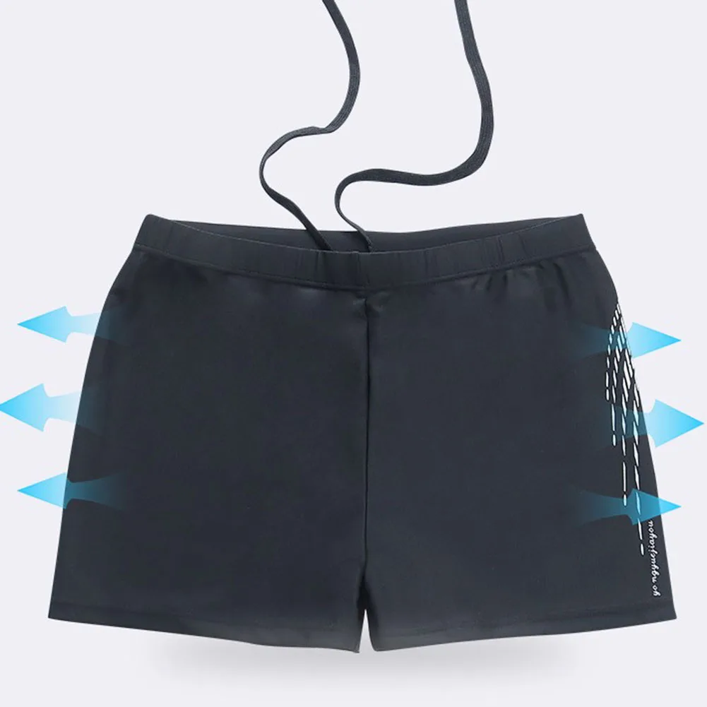 Quick Drying Men'S Swimming Trunks Side Printing Beach Swimming Shorts Bathing Suit Vocation Casual Board Shorts Swimpants