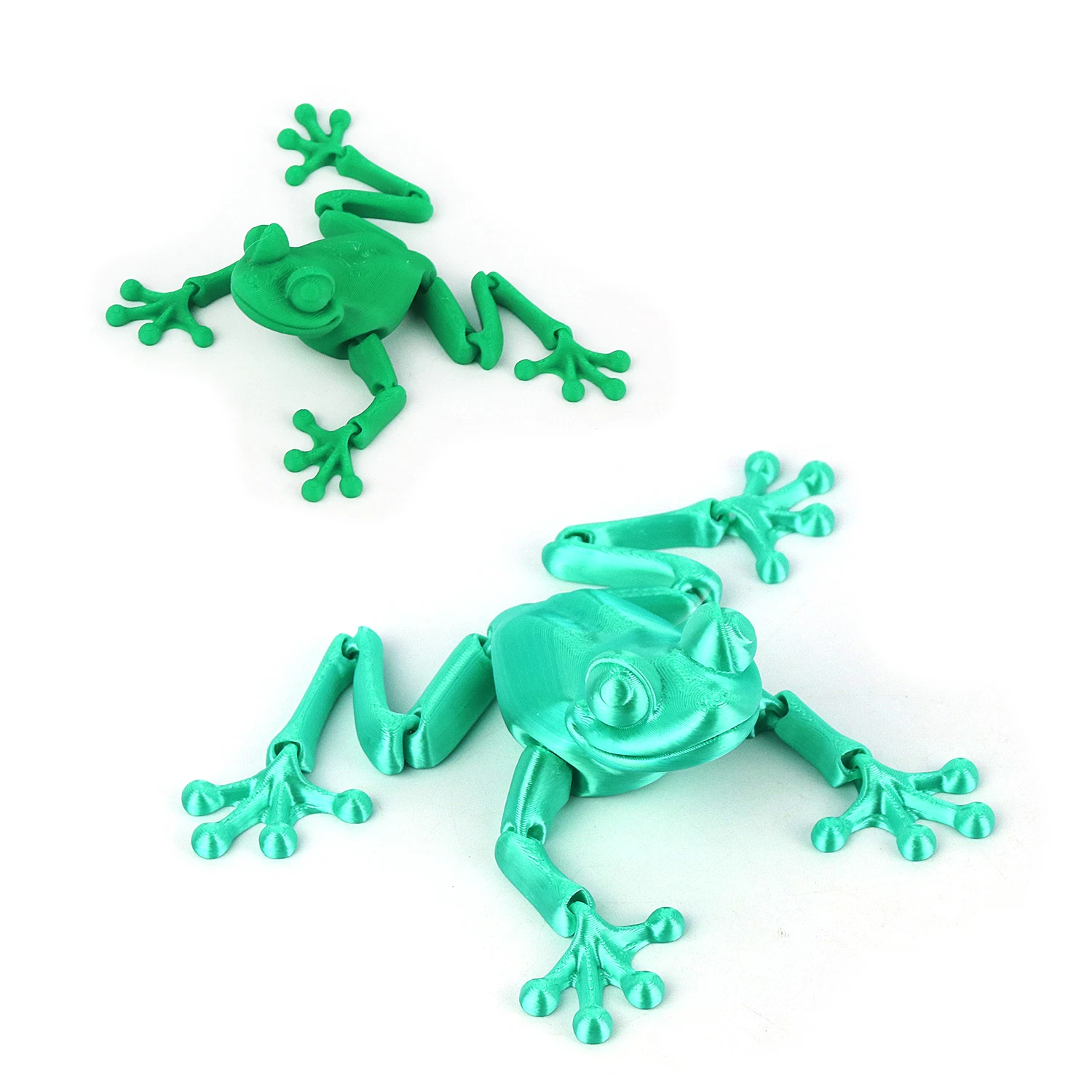 3D printed frogs, simulated animal toys, figurine models, 3D printed toys for parent-child interactive entertainment