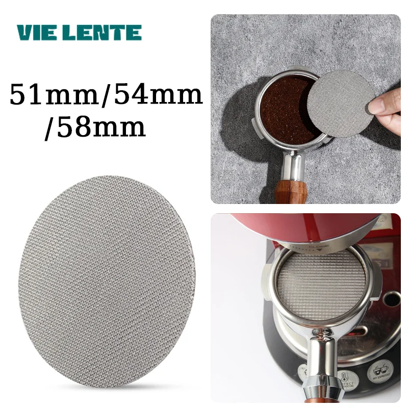 51/53/58mm Wiederverwendbare Kaffee Filter Bildschirm Hitzebeständige Mesh Siebträger Barista Kaffee, Der Puck Bildschirm für espresso Maschine