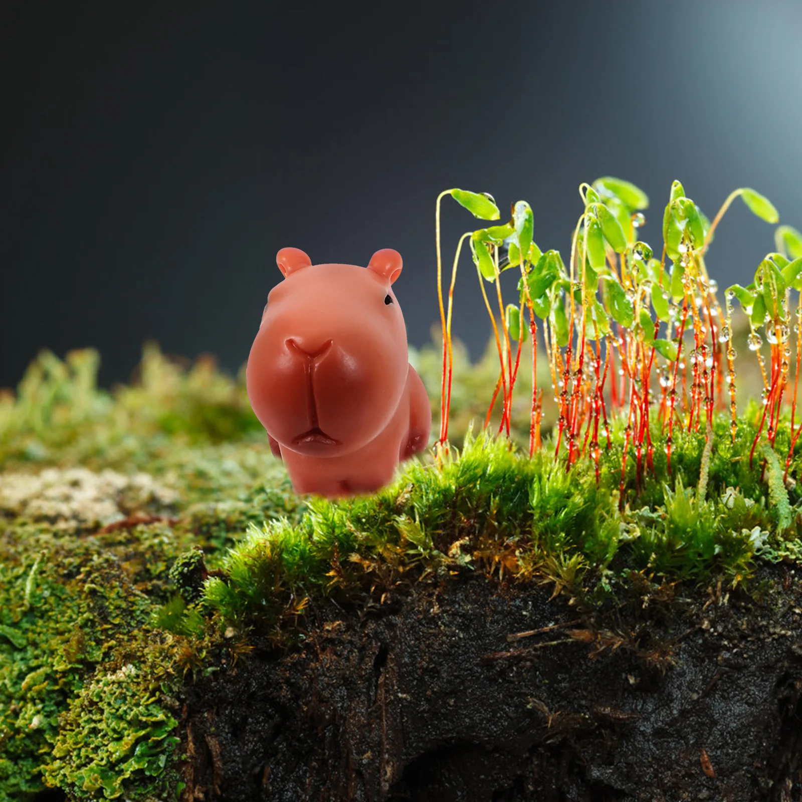 

10pcs Capybara Miniature Animal Figurines Small Decorative Dashboard Statue Landscape Sand Table Ornament Adorable Farm