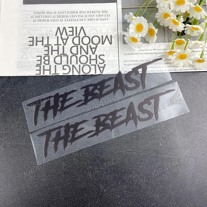 THE BEAST Motorradhelm-Aufkleber, wasserdicht, für Motorrad, Kraftstofftank, Kotflügel, Frontverkleidung, Elektroroller, Vinyl-Aufkleber