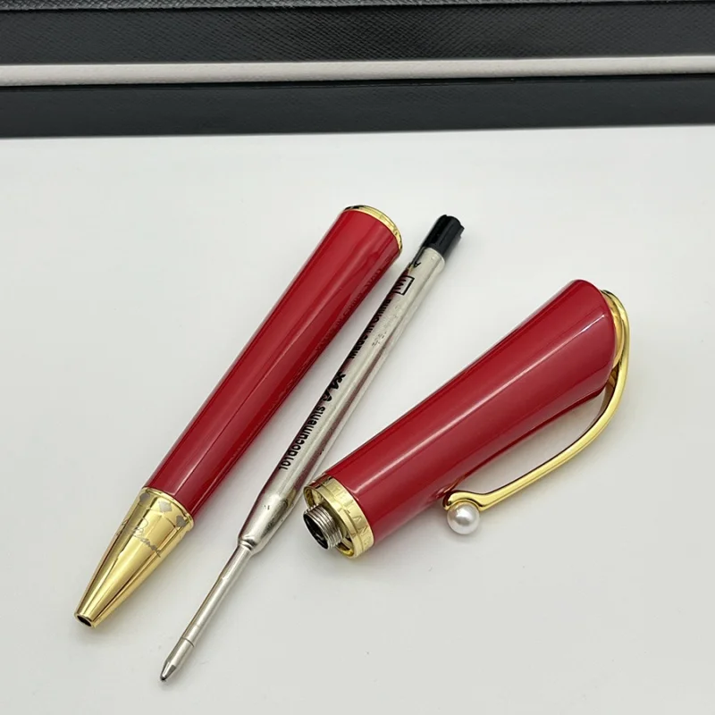 Luxury Special Edition Monroe Black/Pink/Red Colors MB roller penna a sfera con Clip di perle