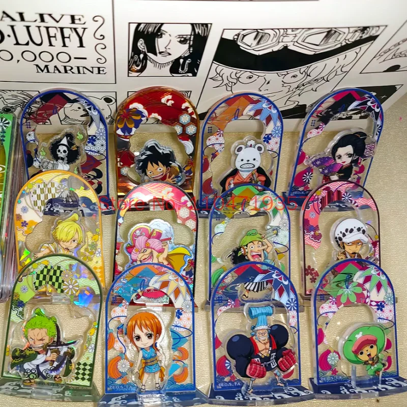Kayou One Piece Voyage Portrait Acrylic Standee Blind Box Luffy Zoro Nami Character Figure Collection Toy Anime Cards Toys Gift