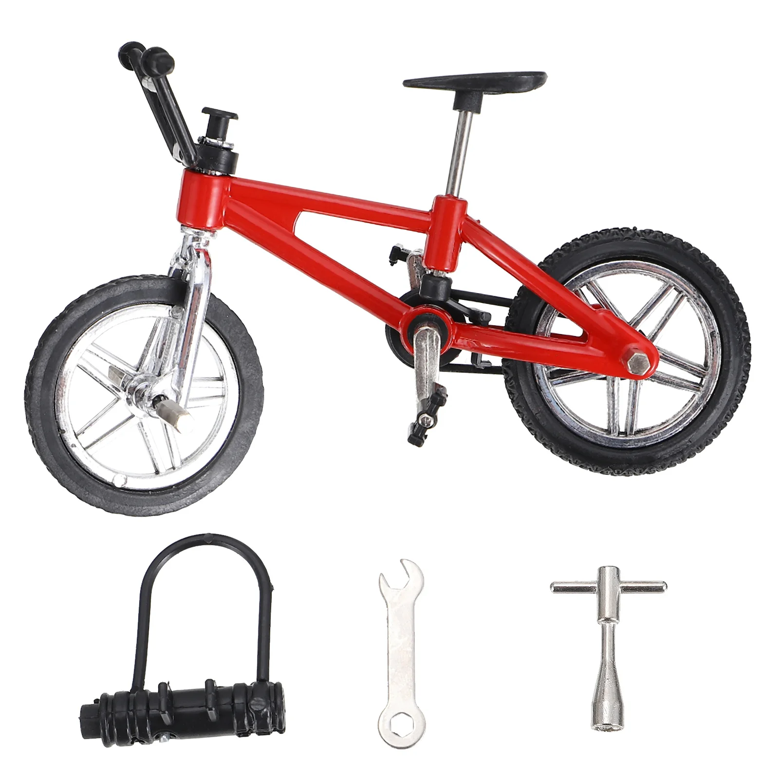 Gioco da tavolo per ciclismo con le dita Mini giocattolo per mountain bike per giocattoli decorativi Bicicletta in lega di alluminio