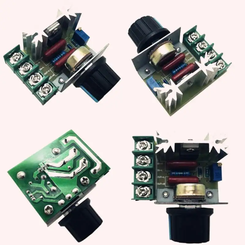 AC 220V 2000W SCR Voltage Regulator Dimming Motor Speed Controller Thermostat Electronic Module