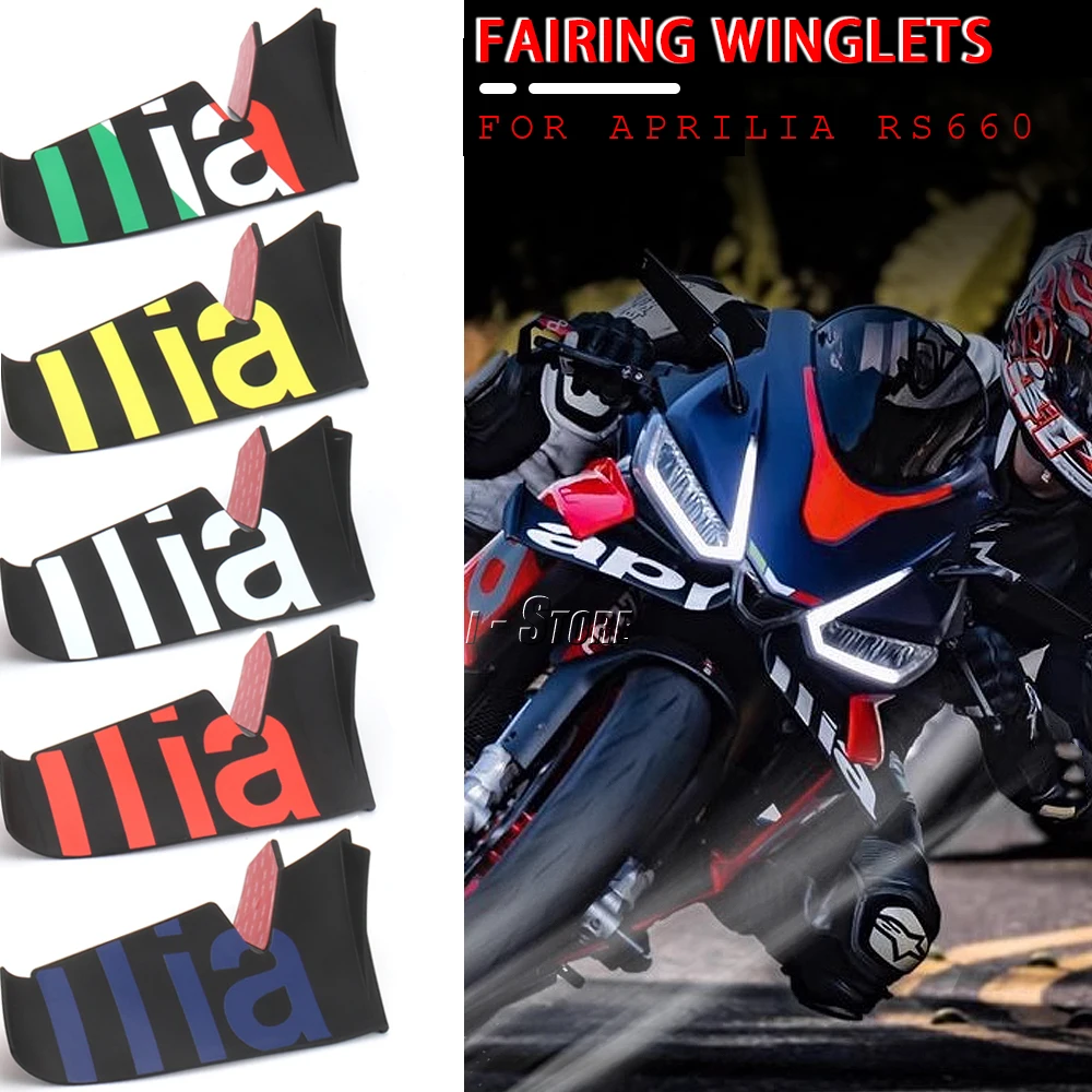 For APRILIA RS 660 RS660 rs660 Motorcycle ABS Front Headlight Fairing Beak Cowl Cover Extender Aerodynamic Winglets