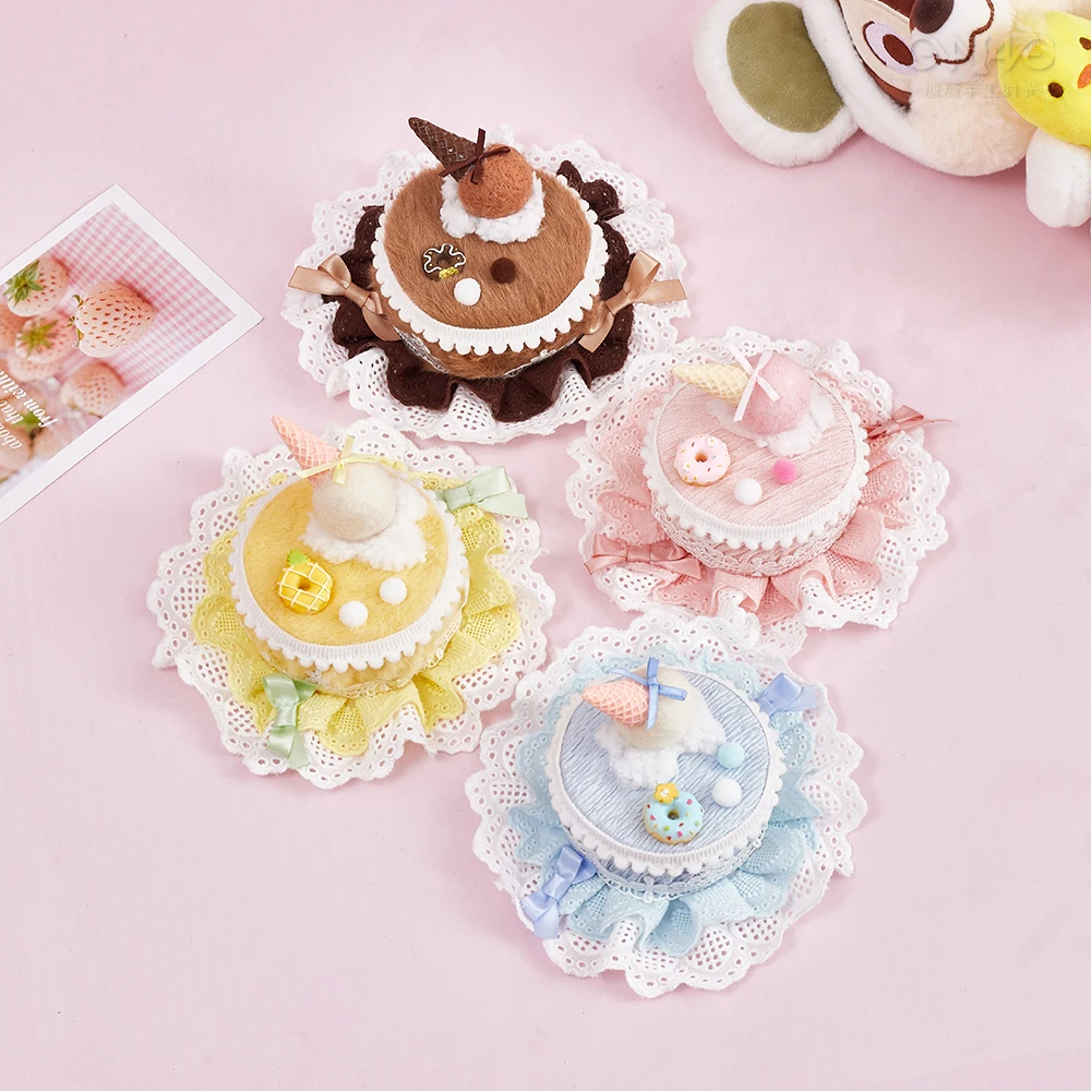 Original hand-made Lolita element dessert Cake Hair accessory Chocolate hairpin Lolita dessert top hat headpiece