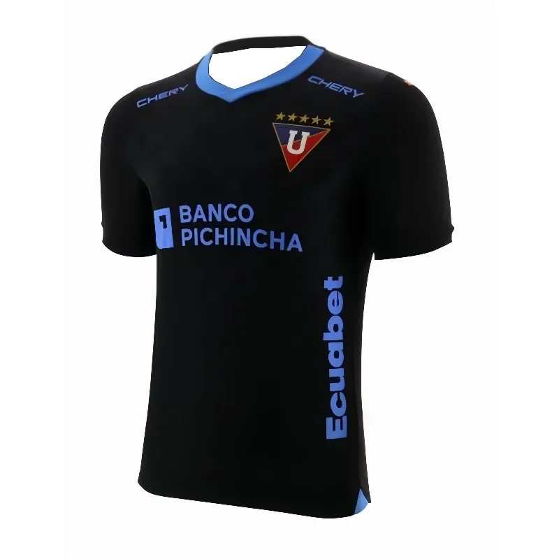 Retro 2024 Ecuador LDU Quito Style Fußballtrikot für Erwachsene und Kinder, 4-Farben, Kurzarm, Schnelltrocknend, Ecuador Fußball-Fan-Uniform