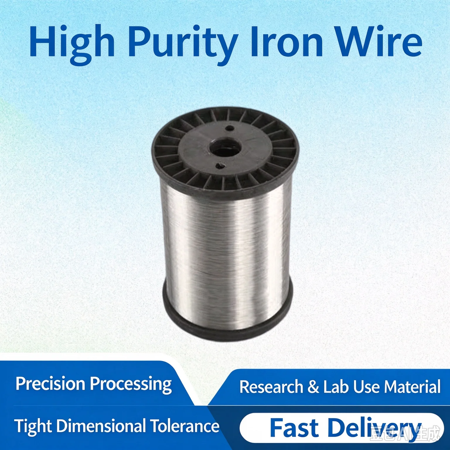 High Purity Soft Bare Iron Wire, Iron Electrode Metal Tool Parts, Conductive Filament for Chemical Laboratory Research