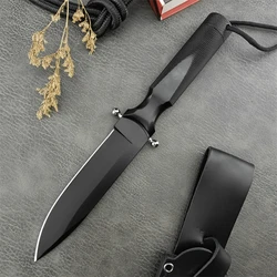 Tactical Straight EDC Knife DC53 Blade Aluminum Handle Fixed Blade Outdoor Combat Hunting Survival Self defense Knives Multitool