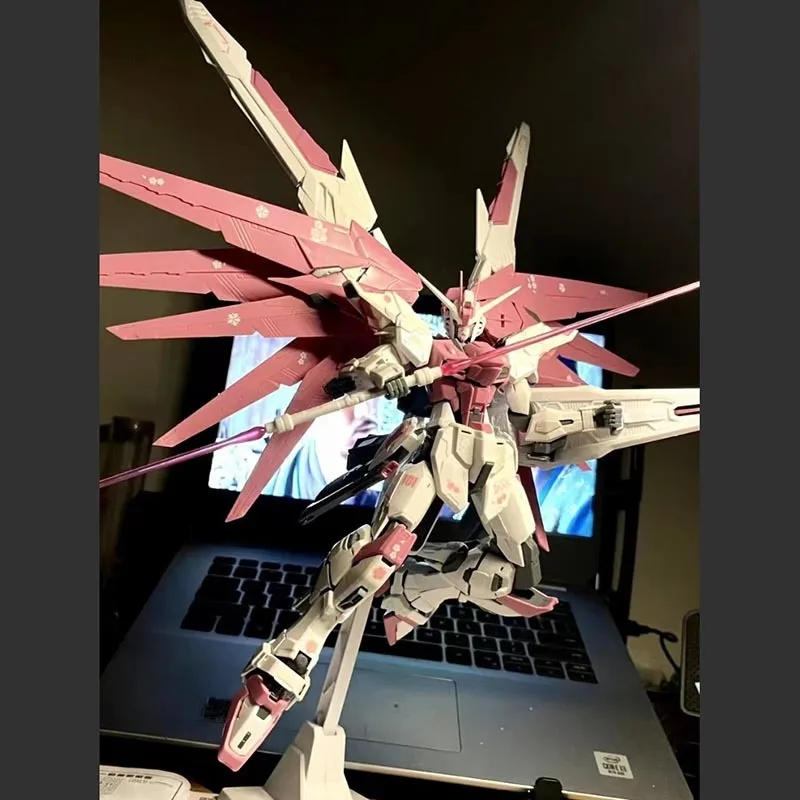 Mg زهر الكرز الحرية 2.0 1/100 مقياس عمل الشكل مع زهر الكرز ملصقات المياه ماجيك تغيير تحصيل لعبة هدية