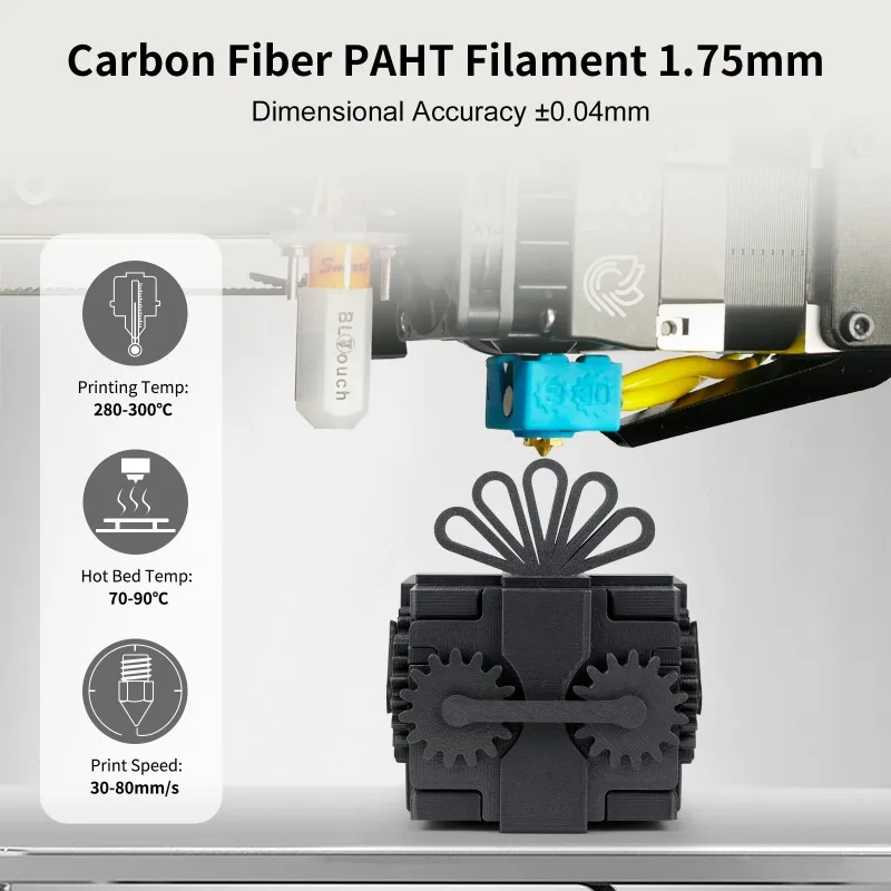 3D printing consumables PAHT carbon fiber 1.75mm compatible with Chuangxiang Tuozhu FDM printer