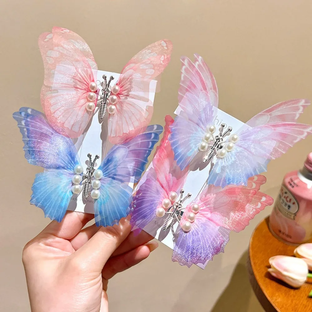 

Glitter Moving Wings Pearl Butterfly Hair Clip for Girls Sweet Decorate Hairpin Kids Lovely Hairgrip Barrettes Hair Accessories