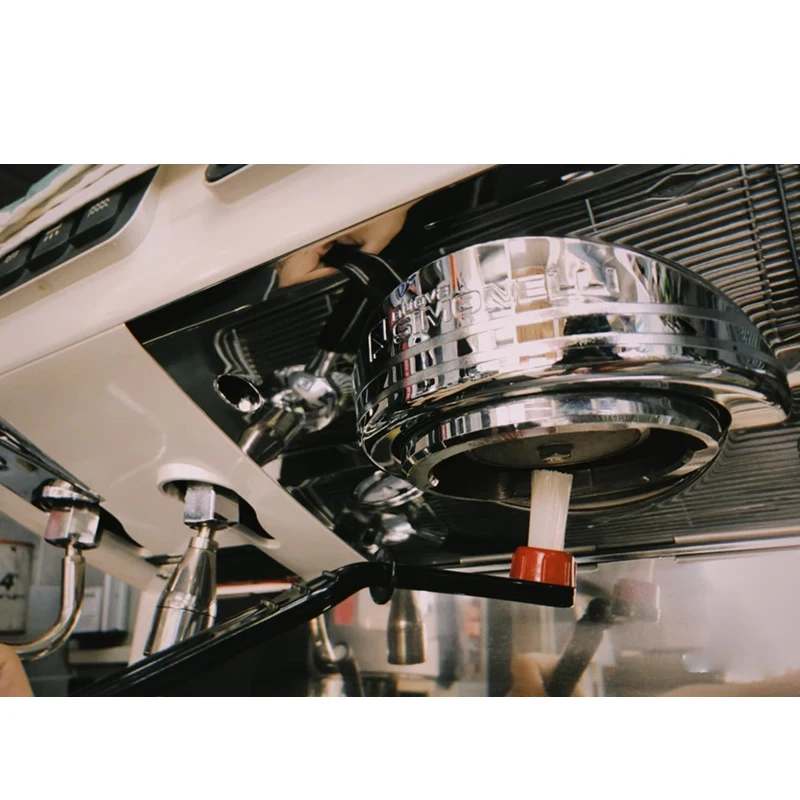 Koffiezetmachine Reinigingsborstel, Zetkop Reinigingsborstel, Semi-Automatische Koffiemachine Elleboog Anti Brandwond, Hoge Temperatuur Res