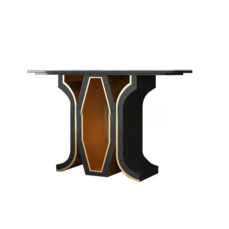 

Light luxury rock slab Xuanguan platform Italian corridor entrance end view platform Modern home decoration cabinet