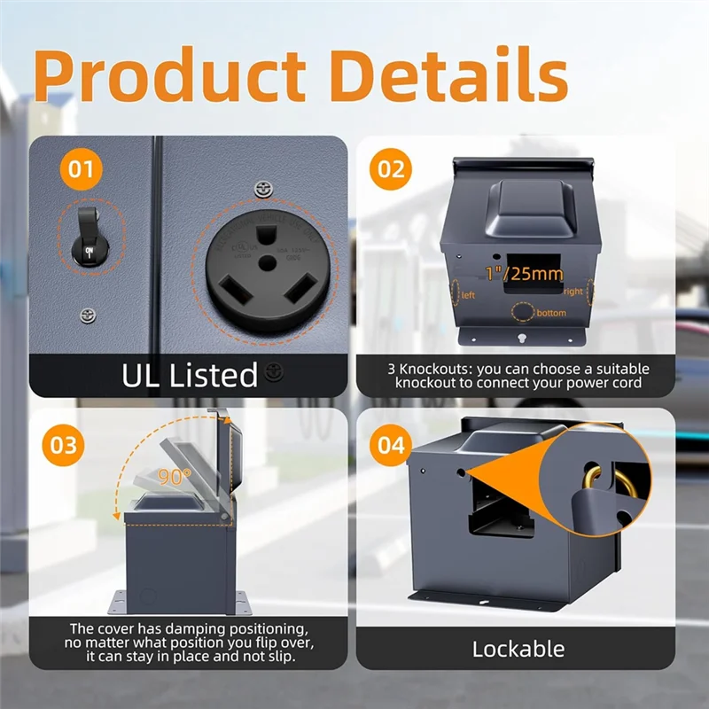 AR--1 30A RV กล่องกระจาย American RV กล่องกระจายตู้กระจาย Power Socket กล่อง Circuit Breaker, Durabl