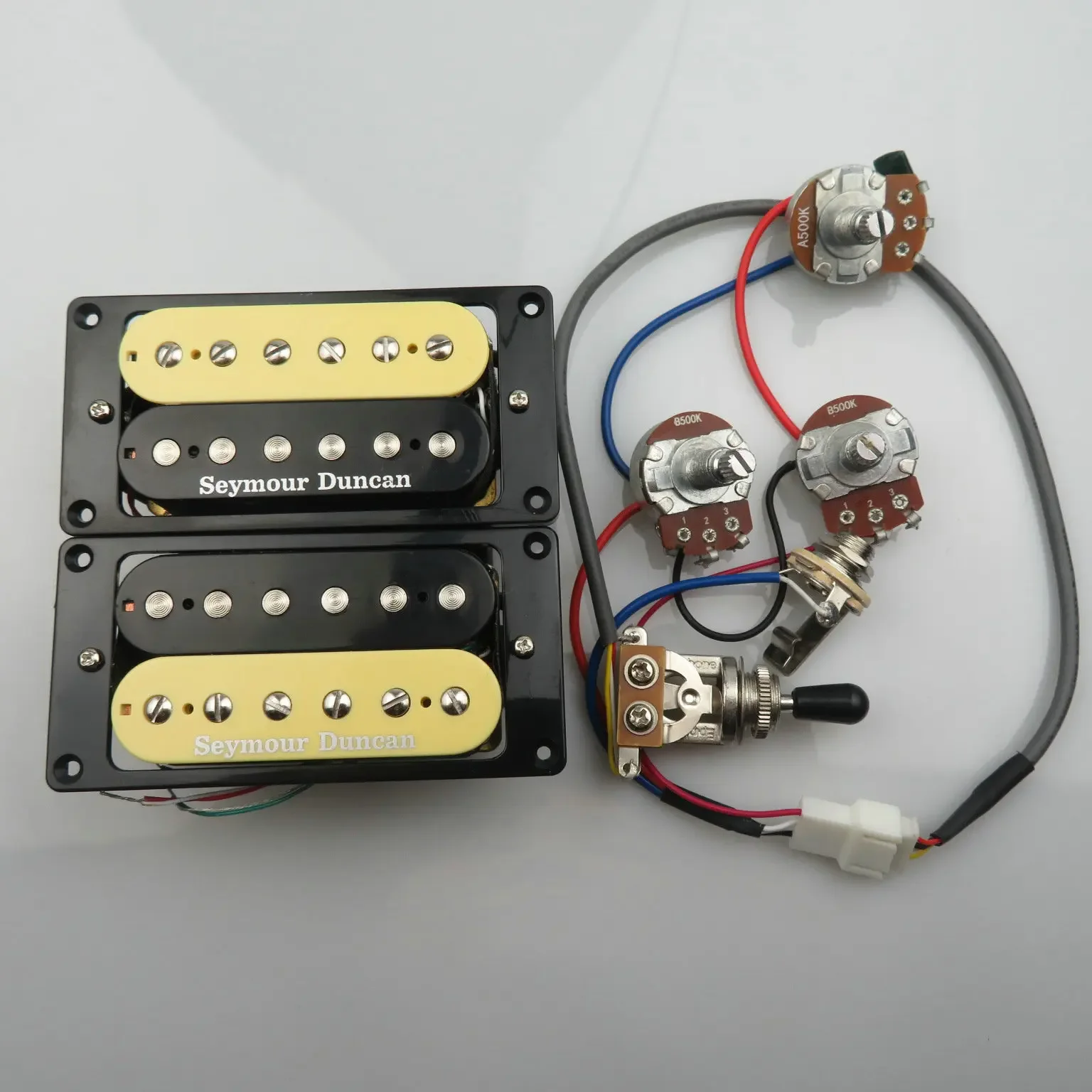 

Guitar Pickups Humbucker Pickups 4C With Wiring Harness 2V1T Set Electric Guitar Pickups