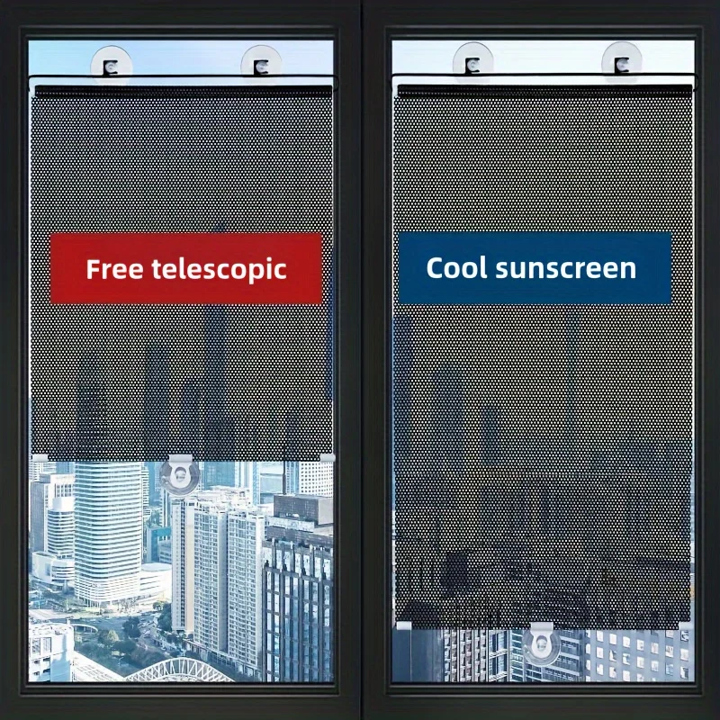 1 Piece of Fully Automatic Retractable Roller Shutter for Bedroom Insulation, Home and Office Sunshades and Blinds