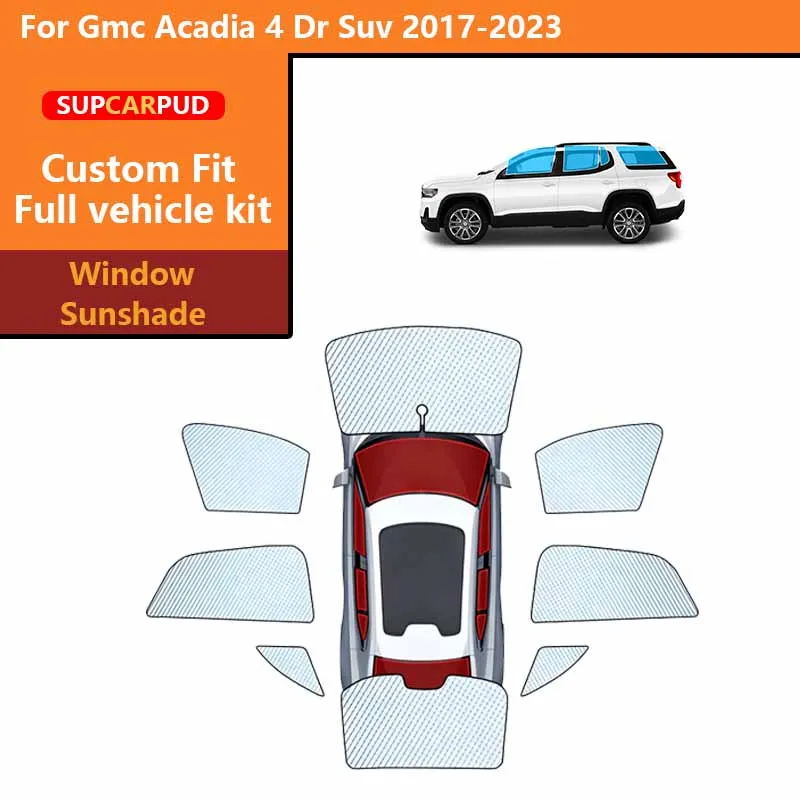 

Солнцезащитные шторки для автомобиля, защита от ультрафиолета, для GMC Acadia 4 Dr Suv 2017-2023, для передних, задних и боковых окон
