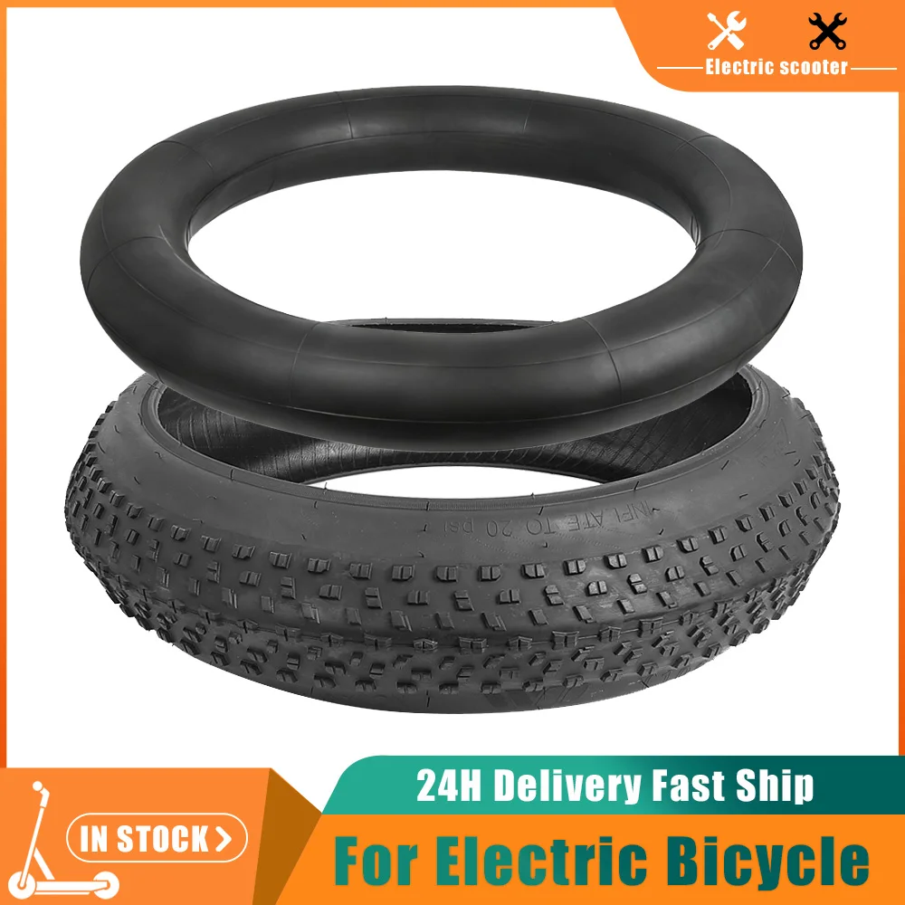 

Inner Tube 20 Inch 20x4.0 Fat Tire Bike Off-road Fat Tire for Snowmobile Beach Electric Bicycle 20*4.0 Anti-Slip Fat Tire Part
