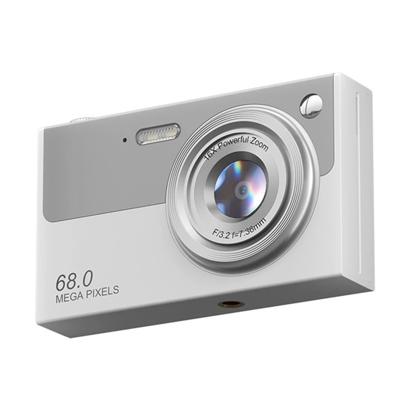 Hot-4K Digital Camera Wifi Compact Camcorder 6800W Pixels 16X Zoom Dual Lens Selfie Cam 1080P Autofocus Photography