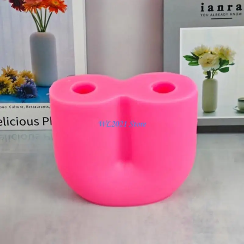 G5GC U-shaped Flower Pot Silicone Mold Holder Gypsum Molds Home Decorations