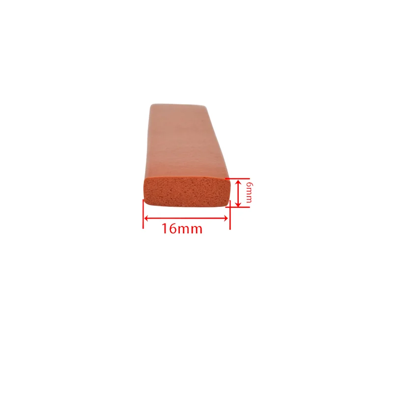 Various materials of rubber products factory direct sales EPDM or Silicone foamed flat sealing strips