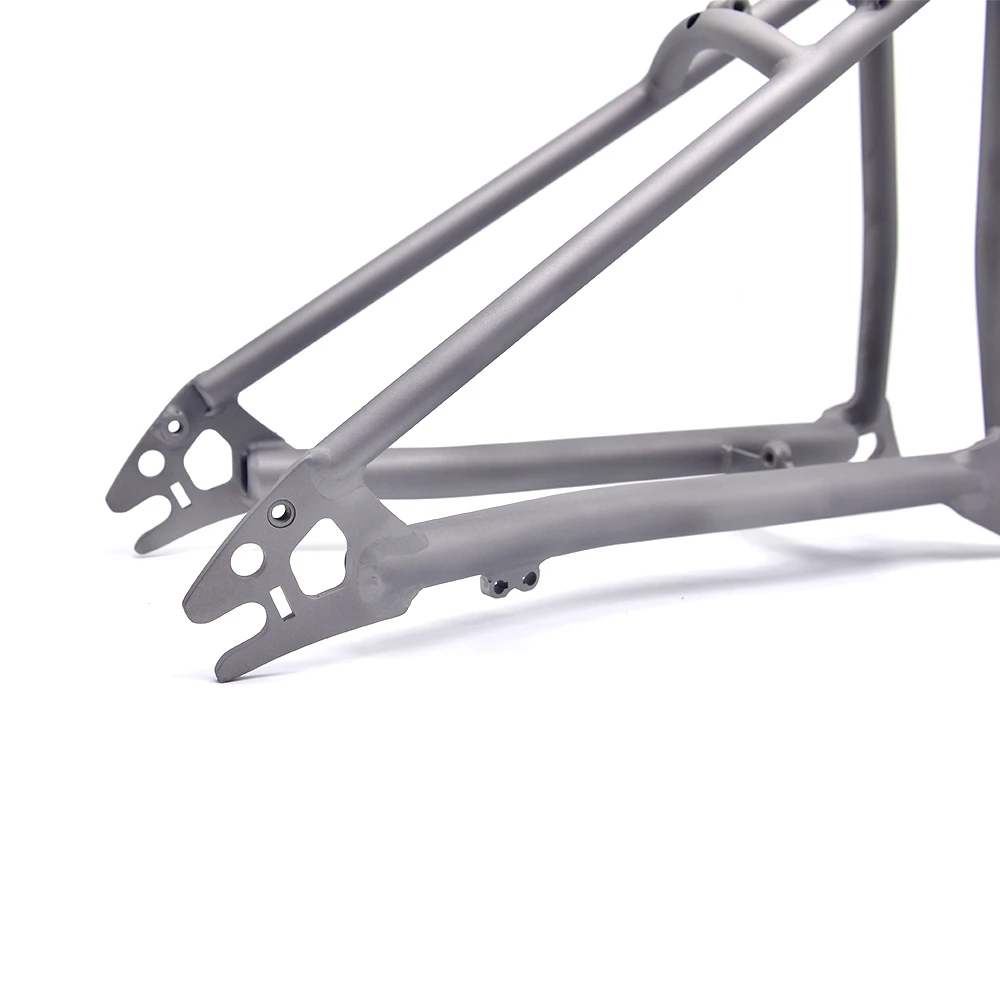 Titan Fahrrad hinteres Dreieck für p Linie für Brompton Fahrrad Vorderrad gabel Rahmen leichte 16 "Original größe Teile – Detail 17