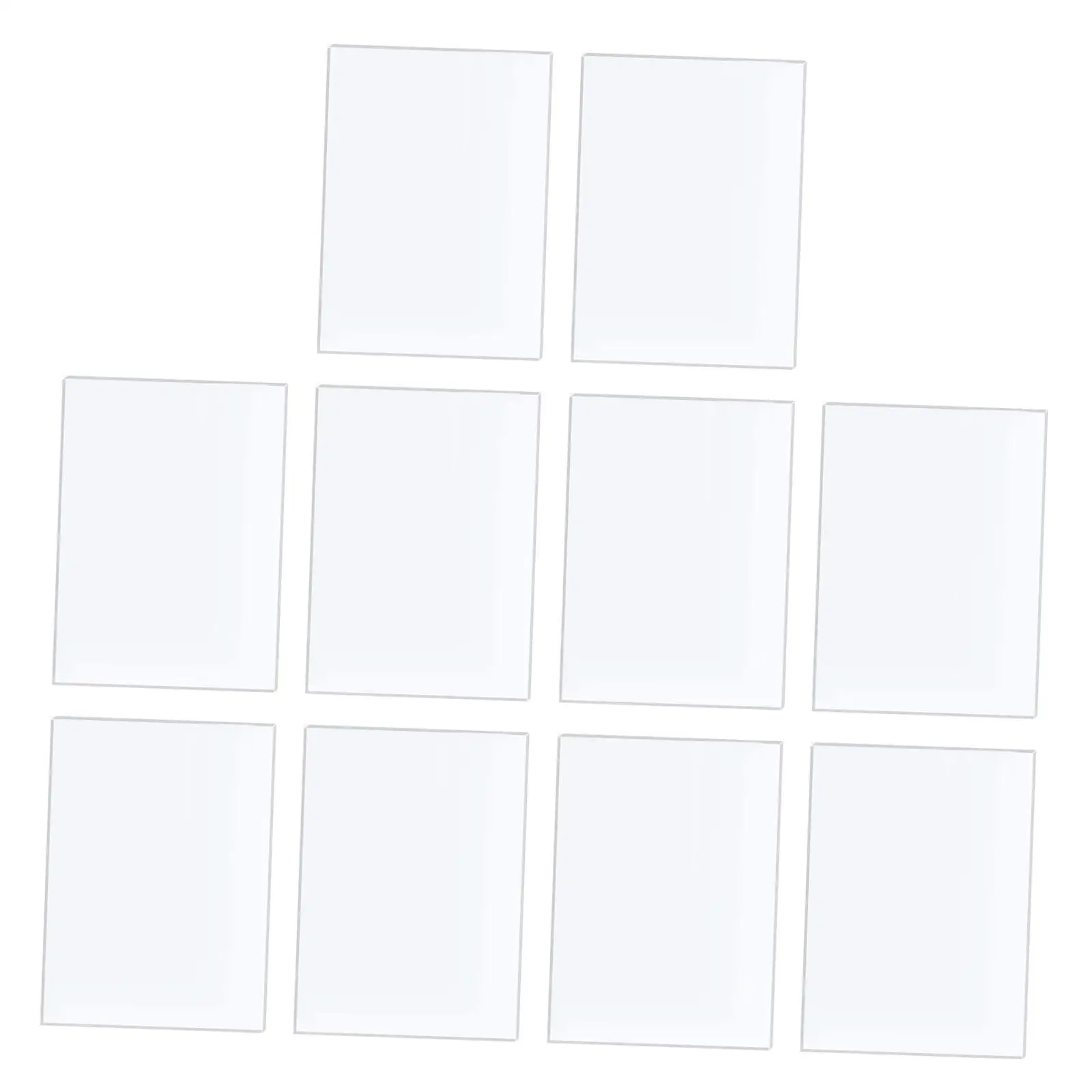 5x7 Inch Transparent Acrylic Boards Picture Frame Panel Glass Replacement for Tabletop Art and Custom Signs