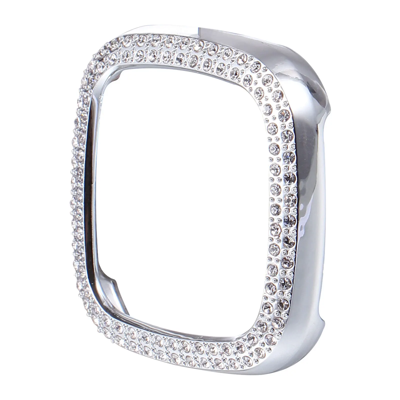 Capa galvanizada durável para relógio, capa galvanizada para versa3 sense protege contra arranhões e sujeira, melhora a sensação da mão, fácil instalação