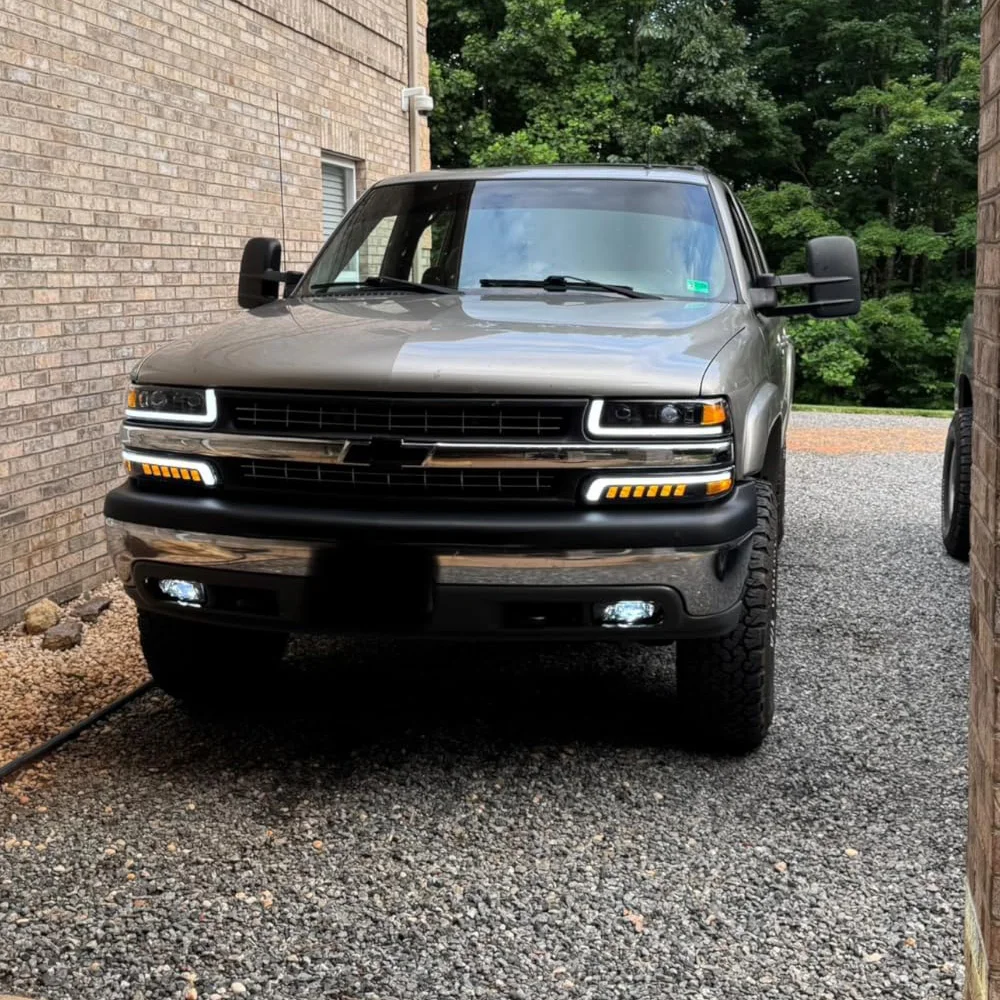 DOT LED Fog Light For Chevrolet Chevy Silverado 1500 2500 HD Suburban Tahoe 1999-2006 Bumper Driving Lamps Assembly 10368476