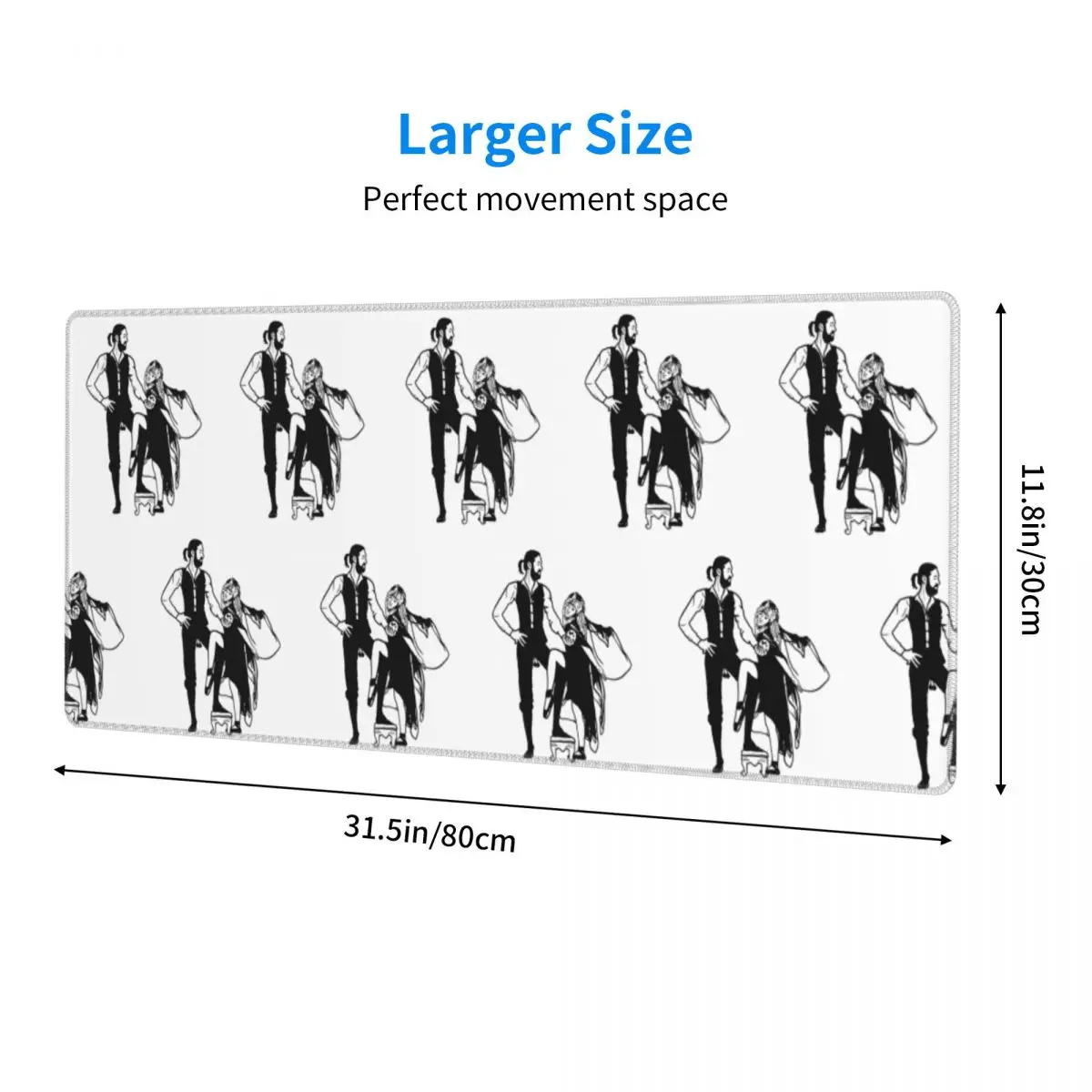 Large Mouse Pad Classic Fleetwood Mac Rumours Logo Gamer PC Laptop Mats Keyboard Carpet Computer Gaming Office Desk Mat