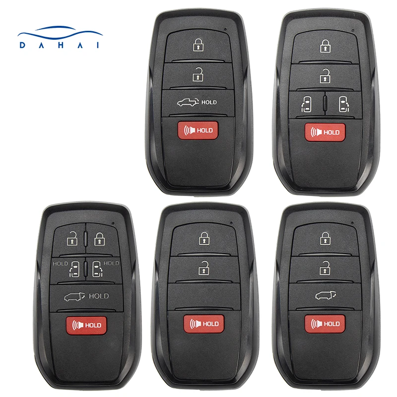 

Dahon 3/4/5/6 Button Smart Remote Key Case Fob Shell Uncut для TOYOTA RAV4 Sienna Tundra Crown Venza Tacoma Highlander