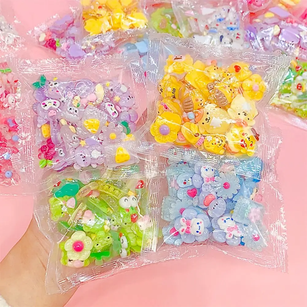 

20PCS Cute Mixed Series Resin Charms Accessories for Diy Phone Case Hair Clip Material Children Toy Jewelry Accessories