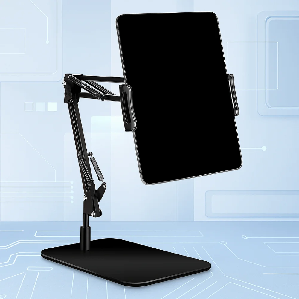 

Mechanical Cantilever Mobile Phone Stand Long Arm 360° Rotate Desktop Phone Holder Metal Portable Mobile Phone Bracket