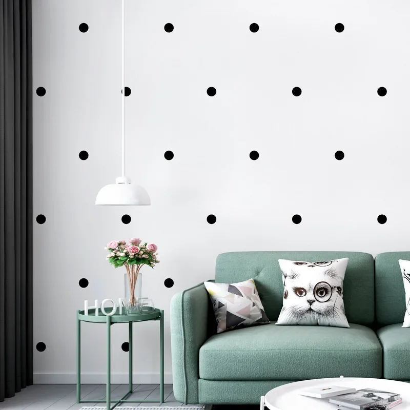 Nordic Style Wallpaper Ins Modern Minimalist Geometric Black and White Original Dot Living Room Bedroom TV Background Wallpaper