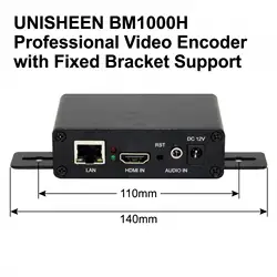 UNISHEEN BM1000H Systemintegration Mini SRT RTSP RTMPS UDP ONVIF 1080p H265 H264 IPTV Live-Stream HDMI zu IP Video-Encoder