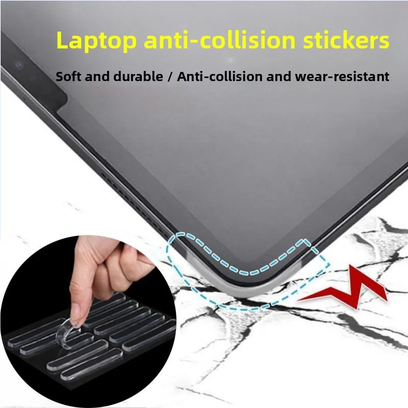 

Прозрачные противоокрашенные угловые протекторы для ноутбуков и планшетов, мягкие полоски Olim Strips, универсальные защитные накладки для ноутбука