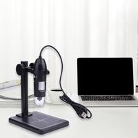 Zoom Camera Magnifier 2MP 1600X USB Digital Microscope with 8 LED & Lift Stand HD Inspection Camera for Win10 Win8 Win7