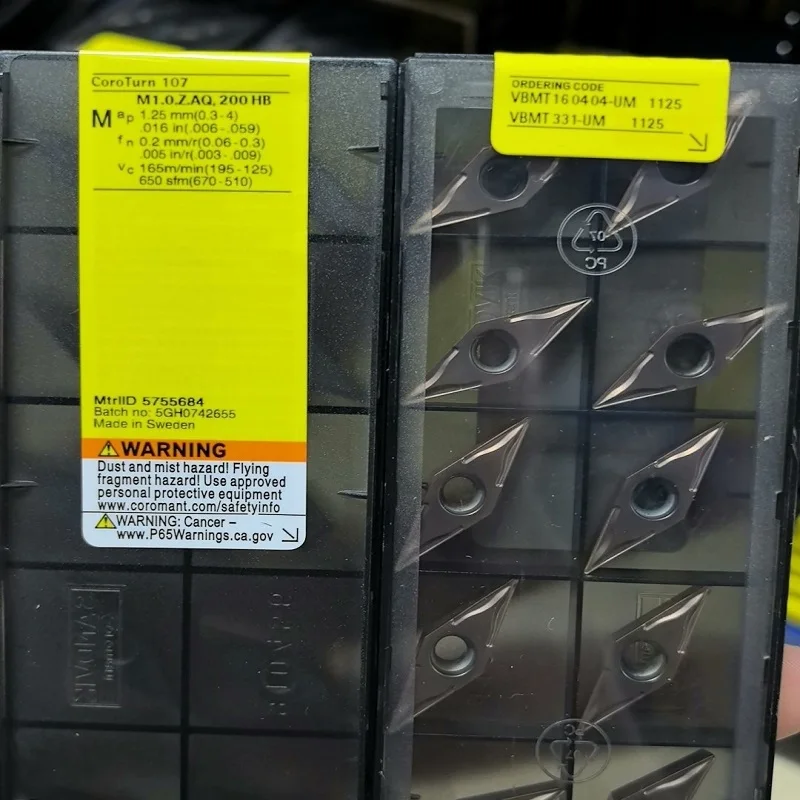 

Hard alloy cutting blades VBMT160404-UM 1125 4325